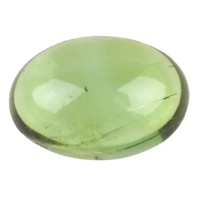 Green Tourmaline, Oval Cabochon 6x4mm