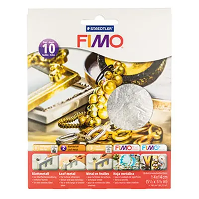 Fimo Silver Leaf Metal 10 Sheets