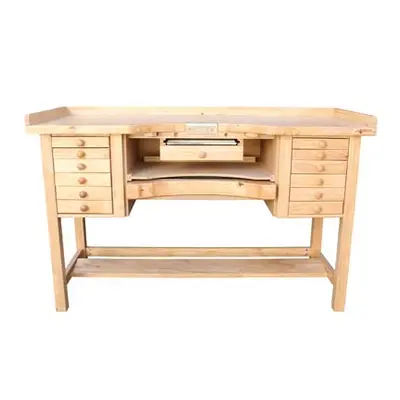 Durston Jewellers Goldsmiths Hardwood Workbench, Superior Double