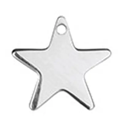 Sterling Silver Star 10mm Stamping Blank Pack of 5