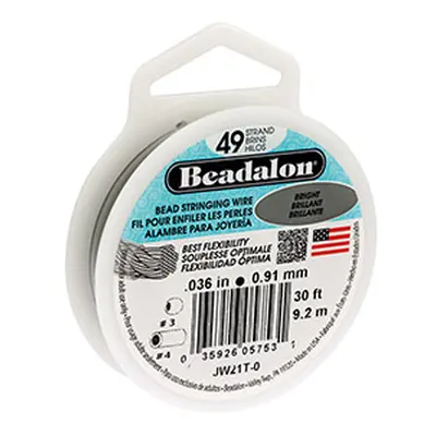 Beadalon 49 Strand Bright 0.91mm X 9.2m Wire