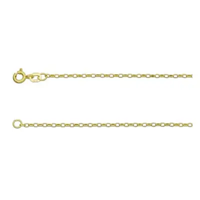 9ct Yellow Gold 1.5mm Diamond Cut Belcher Chain 24&quot;/60cm Hallmarked