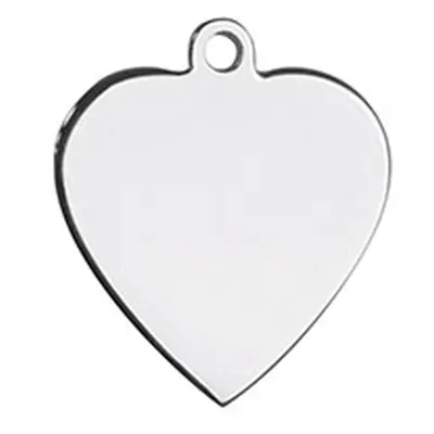 Sterling Silver Heart 15mm Stamping Blank Pack of 3