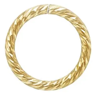 Gold Filled Sparkle Open Jump Ring 8mm