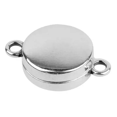 Sterling Silver Magnetic Clasp 11mm Round