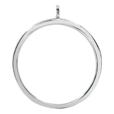 Sterling Silver Circle Drop 19mm, 100% Recycled Silver