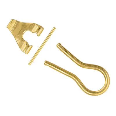 9ct Yellow Gold Omega Ear Clip Unassembled Large With Curved Base, 100% Recycled Gold