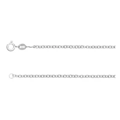 Sterling Silver 2.3mm Trace Chain 22&quot;/55cm Unhallmarked 100% Recycled Silver