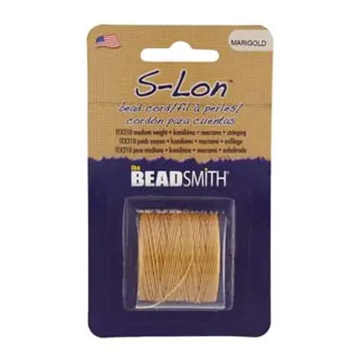 Beadsmith S-lon Bead Cord Marigold Tex 210 Gauge #18 70m