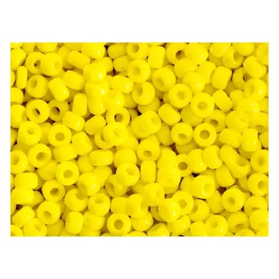 Miyuki 11/0 Round Seed Beads Seed Beads Opaque Yellow 23g Tube, Miyuki Code 404