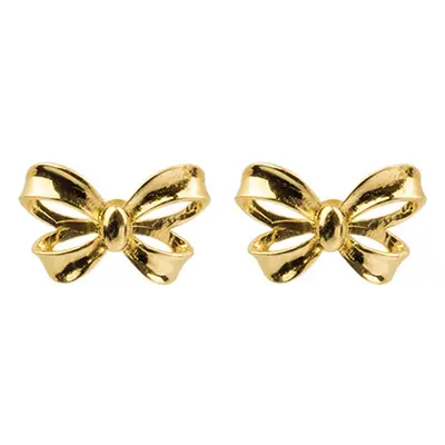 9ct Yellow Gold Ribbon Stud Earrings