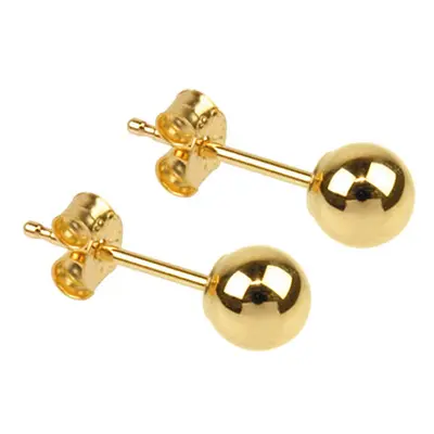 9ct Yellow Gold Pair 4mm Light Weight Ball Studs