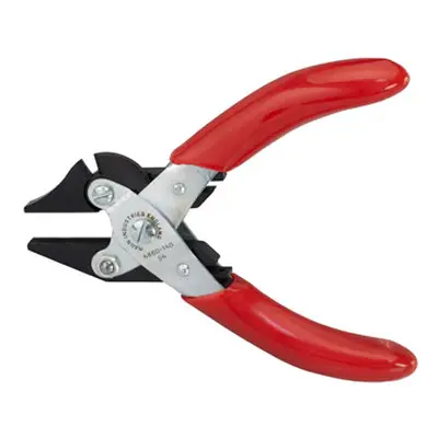 Maun Flat Nose With Side Cutter 140mm/5.5&quot; Parallel Action, With Serrated Jaws, For Hard Wi