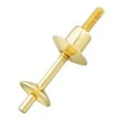 9ct Yellow Gold 3.5mm Cup And Peg With 4mm Threaded Ear Back