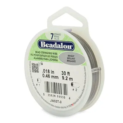 Beadalon 7 Strand Bright 0.46mm X 9.2m Wire