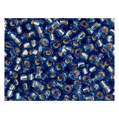 Miyuki 11/0 Round Seed Beads Seed Beads Silver Lined Sapphire 24g Tube, Miyuki Code 19