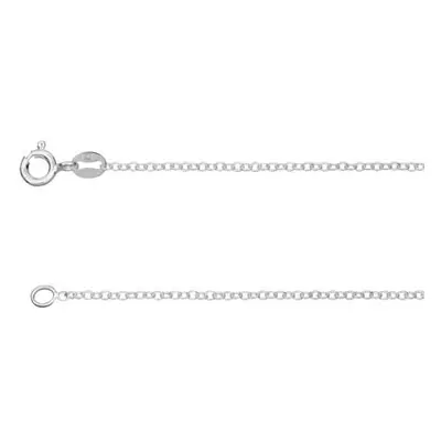 Sterling Silver 1.6mm Trace Chain 24&quot;/60cm Unhallmarked 100% Recycled Silver