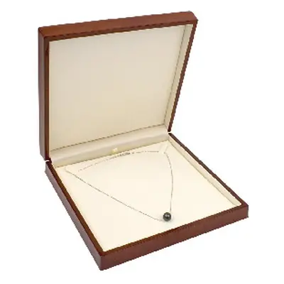 Wooden Necklace Box, Mahogany Colour