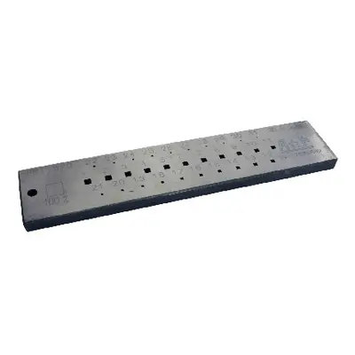 Drawplate, Square, 0.5mm - 3.0mm, 31 Hole