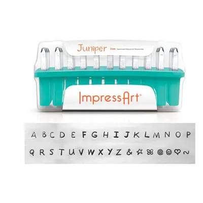 ImpressArt Juniper Letter Stamp Set Uppercase 3mm