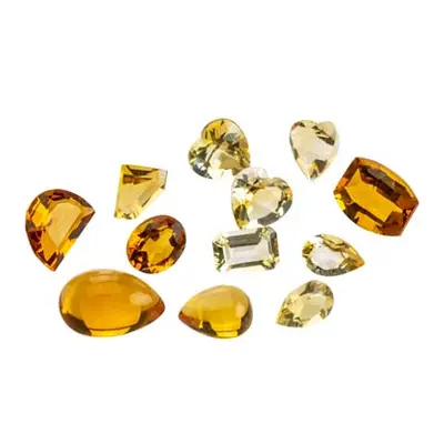 Citrine, Mixed Shapes, Pack of 12