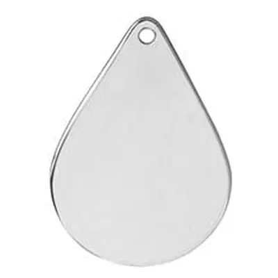 Sterling Silver Teardrop 15x21mm Stamping Blank Pack of 3