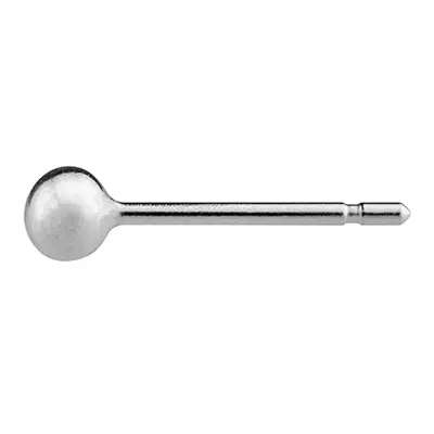 9ct White Gold Ball Stud 3mm, 100% Recycled Gold