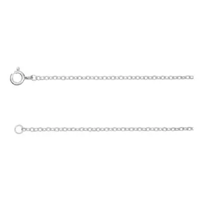 Sterling Silver 1.9mm Trace Chain 22&quot;/55cm Unhallmarked 100% Recycled Silver