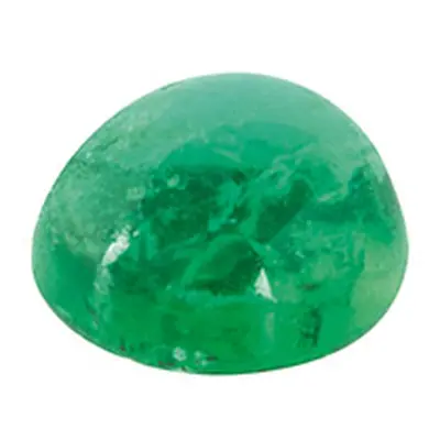 Emerald, Round Cabochon, 4mm