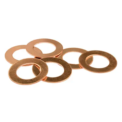 Copper Blanks Round Washer Pack of 6 30mm