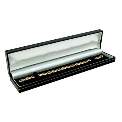 Black Leatherette Long Bracelet Box