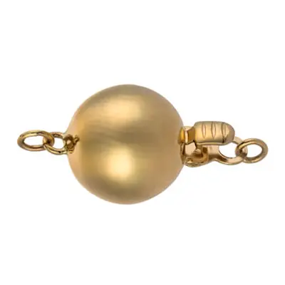 9ct Yellow Gold Plain Ball Clasp 10mm