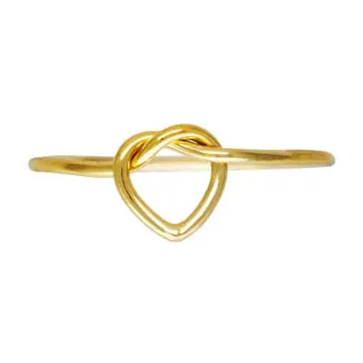 Gold Filled Heart Love Knot Design Ring Small