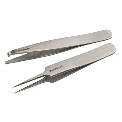 Beadsmith 2 Piece Mini Beading Tweezer Set