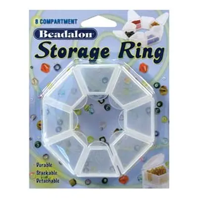 Beadalon Bead Storage Ring With 8 Separate Containers