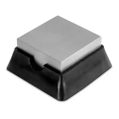 Steel Bench Block With Rubber, 63mm X 63mm