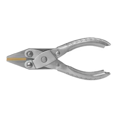 Classic Parallel Action Pliers Brass Flat Jaw 125mm