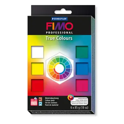 Fimo Professional True Colours Set Of Six 85g Polymer Clay Blocks