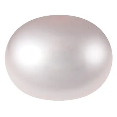 Cultured Pearls Pair Button Half Drilled 6.5-7mm, Pink, Freshwater