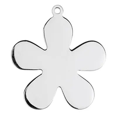 Sterling Silver Flower 25mm Stamping Blank