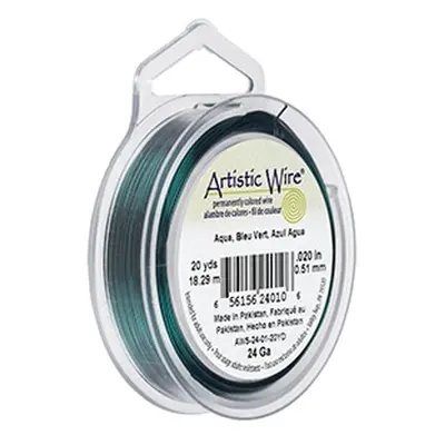 Beadalon Artistic Wire 24 Gauge Aqua 0.51mm X 18.2m