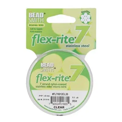 Beadsmith Flexrite, 7 Strand, Clear, 0.45mm, 9.1m