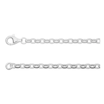 Sterling Silver 3.0mm Belcher Chain 16&quot;/40cm Hallmarked, 100% Recycled Silver