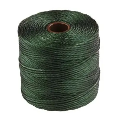 Beadsmith S-lon Bead Cord Evergreen Tex 210 Gauge #18 70m