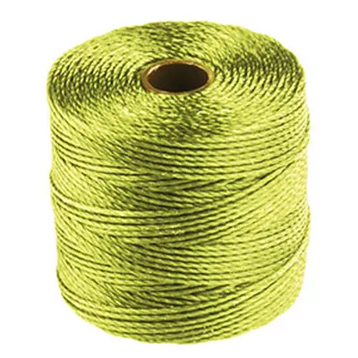 Beadsmith S-lon Bead Cord Chartreuse Tex 210 Gauge #18 70m