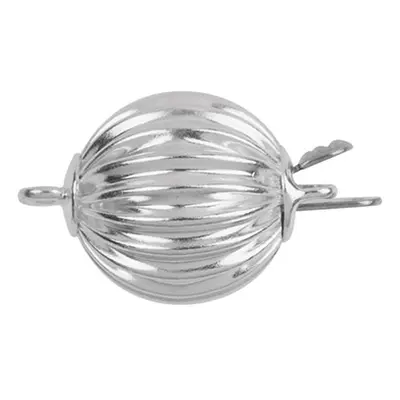 Sterling Silver Corrugated Ball Clasp 10mm