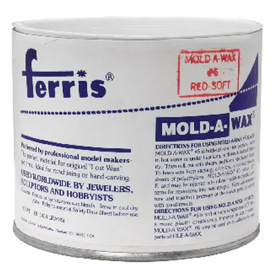 Ferris Mould-a-wax Tub 1lb, Red, Soft Grade