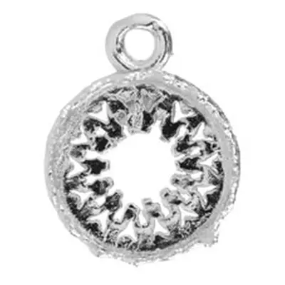 Sterling Silver Round Filigree Bezel Cup 10mm