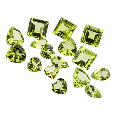 Peridot, Mixed Shapes, Pack of 12