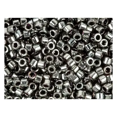 Miyuki 11/0 Delica Seed Beads Galvanized Tarnished Silver 7.2g Tube, Miyuki Code Db254